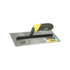 M-D 20057 Tile Installation Trowel, 11 in L, 4-1/2 in W, Square Notch, 1/8 in W x 1/8 in D Notch