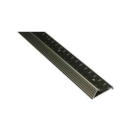 M-D 43886 Fluted Carpet Gripper, Aluminum, Pewter