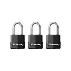 Master Lock Magnum M115XTRILF Keyed Padlock, 1-7/8 in W Body, 1-1/2 in H Shackle, Stainless Steel
