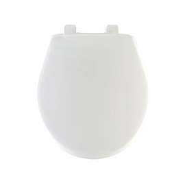 Mayfair 80SLOW000 Toilet Seat, Round, Plastic, White
