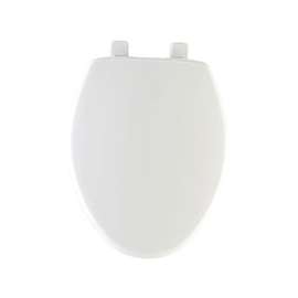 Mayfair 180SLOW000 Toilet Seat, Elongated, Plastic, White