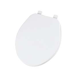 Mayfair 92B-000 Toilet Seat, Round, Plastic, White