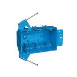 Carlon B344AB-UPC Outlet Box, Clamp Cable Entry, Captive Nail, Bracket Mounting, PVC