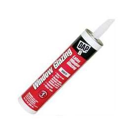 DAP 12108 Latex Window Glazing, White, 10.1 fl-oz Cartridge
