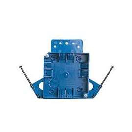 Carlon B418A-UPC Outlet Box, Clamp Cable Entry, Captive Nail, Bracket Mounting, Thermoplastic