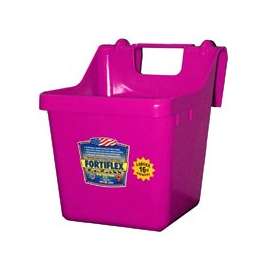FORTEX-FORTIFLEX 1301612 Heavy-Duty Bucket Feeder, Fortalloy Rubber/Polymer, Pink
