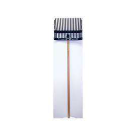 FORTEX-FORTIFLEX 1308181 Stall Fork, Plastic Tine, Black