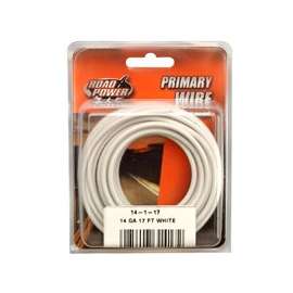 CCI Road Power 55669033/14-1-17 Electrical Wire, 14 AWG, 25 VAC, 60 VDC, Copper Conductor, White Sheath