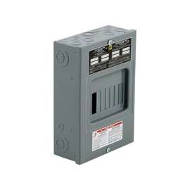 Square D QO QO816L100SCP Load Center, Plug-In Mounting, 100 A, Main Lug Breaker/Load Center, 8-Space