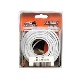 CCI Road Power 55667933/16-1-17 Electrical Wire, 16 AWG, 25 VAC, 60 VDC, Copper Conductor, White Sheath