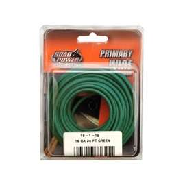 CCI Road Power 56422033/16-1-15 Electrical Wire, 16 AWG, 25 VAC, 60 VDC, Copper Conductor, Green Sheath