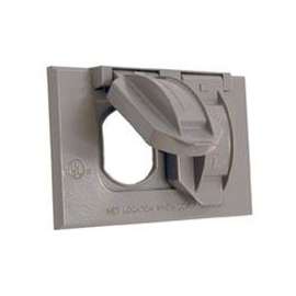 HUBBELL 5180-0 Cover, 2-13/16 in L, 4-9/16 in W, Metal