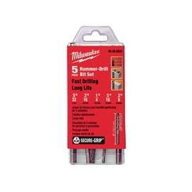 Milwaukee 48-20-8851 Hammer Drill Bit Set, Carbide, 5-Piece