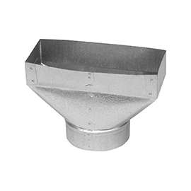 Imperial GV0699-C Wall Register Boot, Galvanized