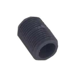 GENOVA 386001D Pipe Nipple, 1-1/4 in MIP x MIP, 1-5/8 in L, Gray