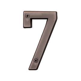 HY-KO Prestige BR-42OWB/7 House Number, Character 7, 4 in H Character, Bronze Character
