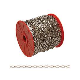 Campbell 0710227 Sash Chain, 29 lb Working Load Limit, 2, Steel, Chrome