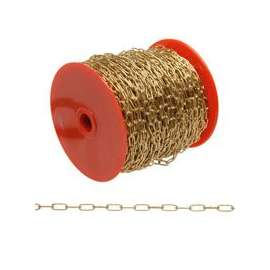 Campbell 0710717 Clock Chain, 15 lb Working Load Limit, 7, Brass