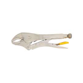 STANLEY 84-809 Locking Plier, Curved Jaw, Chrome Jaw, Plain-Grip Handle