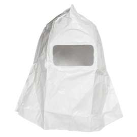 Sperian Free Air Paint Spray Hood with Visor, Cotton Twill, White