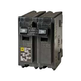 Square D Homeline HOM220C Miniature Circuit Breaker, 120/240 V, Thermal Magnetic Trip, Plug-In Mounting