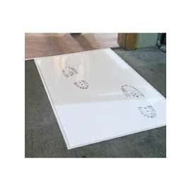 Surface Shields Step N Peel DG30W Reusable Tacky Clean Mat, 31-1/2 in L, 25-1/2 in W, 2 mil Thick, White
