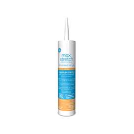 GE Max Stretch M90044 Silicone Acrylic Caulk, White, 10.1 oz Cartridge