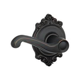 Schlage Flair F10VFLA716BRK Passage Lever, Zinc, Aged Bronze
