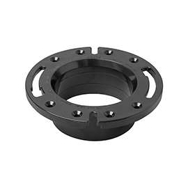 Oatey 43586 Closet Flange, 4 in, ABS, Black