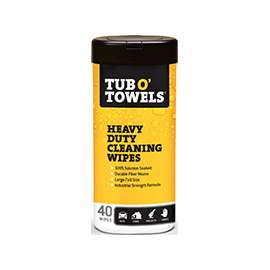Tub O'Towels TW40 Cleaning Wipes, Light Straw, 40 Can
