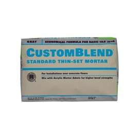 CUSTOM CBTSG50 Thin-Set Mortar, Powder, Gray, 50 lb Bag