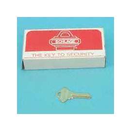 Schlage 35-100-C Standard Key Blank, Nickel Plated, Silver