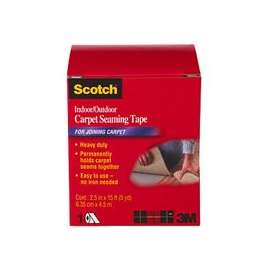 Scotch CT4010DC Indoor/Outdoor Carpet Seaming Tape, 15 ft L, 2-1/2 in W