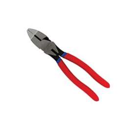 Crescent 20509CVSMLN Lineman's Plier, 11 AWG Cutting, Serrated Jaw, Red Handle