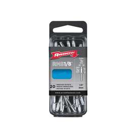 Arrow RMST1/8 Medium Pop Rivet, 1/4 in L, Stainless Steel