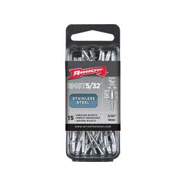 Arrow RMST5/32 Medium Pop Rivet, 1/4 in L, Stainless Steel