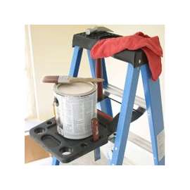 WERNER PK76-3 Auto-Closing, Stepladder Pail Shelf, Plastic, For 400 Series Aluminum and Fiberglass Step Ladders