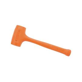 STANLEY Compo-Cast 57-531 Non-Sparking Dead Blow Hammer, 18 oz Head, Steel Head, 11-3/8 in OAL, Orange Handle