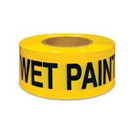 IPG 600WP300 Barricade Tape, Vinyl, Black/Yellow