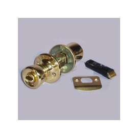 American Hardware D-600B Door Privacy Lockset, 1-3/16 to 2 in Thick Door, Metal, Brass