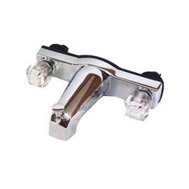 US Hardware P-005PB Tub and Shower Diverter, 2-Faucet Handle, Plastic, Chrome