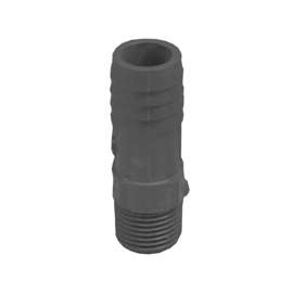 GENOVA 380457 Insert Adapter, 3/4 in Insert x 1/2 in MIP, 200 psi, Polypropylene/PVC