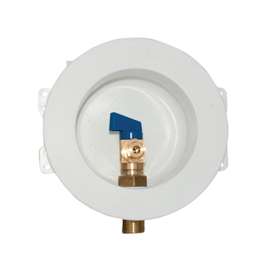 EASTMAN 60237 Round Ice Maker Outlet Box, Brass
