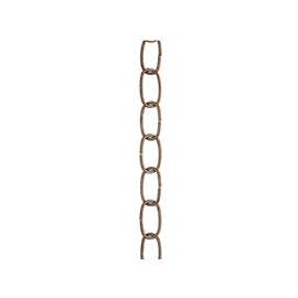 Westinghouse 7007100 Fixture Chain, 35 lb Weight Capacity, 3 ft L, Metal, Antique Brass