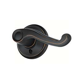 Schlage Flair F170FLA716RH Dummy Lever, Zinc, Aged Bronze