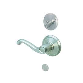Schlage Flair F59FLA619LH Handleset Trim, Satin Nickel