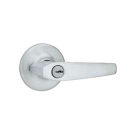 Kwikset 405DL-26D Keyed Entry Lever, Keyed Key, 3 Grade, Satin Chrome