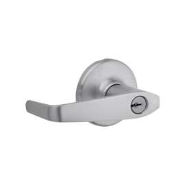 Kwikset 756KNL-26D Keyed Entry Lever, Keyed Key, 2 Grade, Metal, Satin Chrome