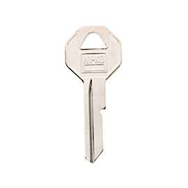 HY-KO 11010B10 Key Blank, Brass, Nickel