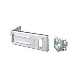 Master Lock 703D Hasp, 3-1/2 in L, 1-1/4 in W, Steel, Zinc